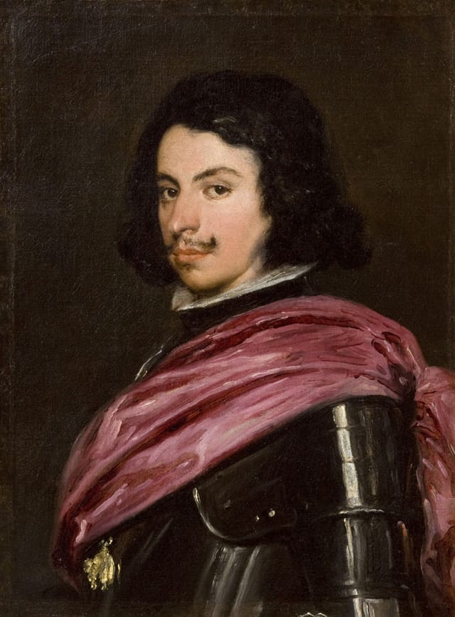 Velázquez (Diego Rodríguez de Silva y Velázquez) (Spanish, 1599–1660), "Duke Francesco I d'Este" (1638), oil on canvas, Galleria Estense, Modena (© su concessione del Ministero per i Beni e le Attività Culturali)