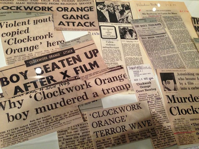 Headlines responding to "A Clockwork Orange"