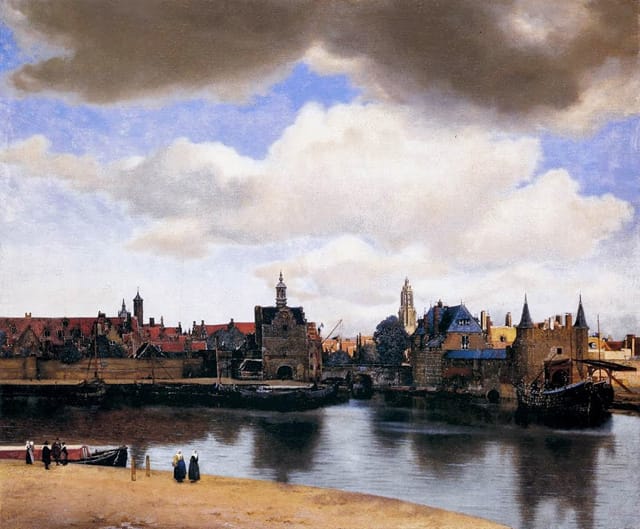 Johannes Vermeer, View of Delft, 1660-61, Oil on canvas, 98,5 x 117,5 cm, Mauritshuis, The Hague