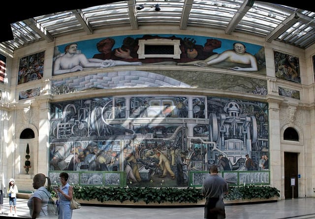 One of the Diego Rivera murals at the Detroit Institute of Arts (via flickr.com/artolog)