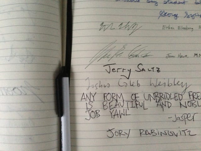 Jerry Saltz was here.