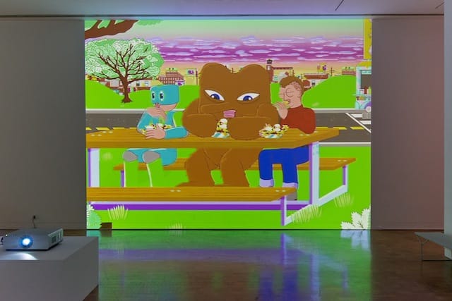 Installation view of Ben Jones: The Video at MOCA Pacific Design Center, November 3, 2013 - February 24, 2013, photo by Brian Forrest, ©The Museum of Contemporary Art, Los Angeles