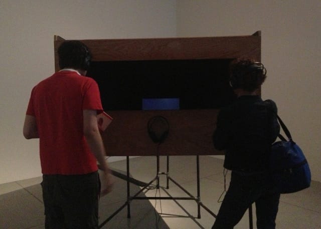 Janet Cardiff and George Bures Miller, exterior of "The Muriel Lake Incident" (1999)