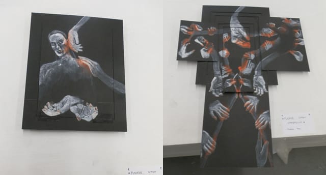 The front of Viejo's construct and the construct entirely opened 