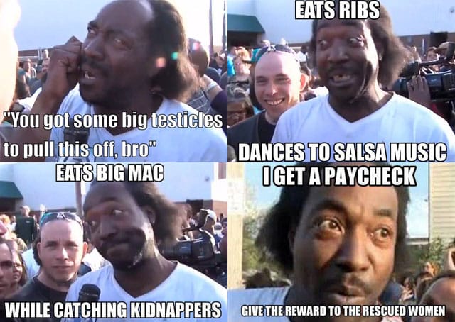 Some of the many images circulating the web that are part of the Charles Ramsey meme (via 1, 2, 3, 4)