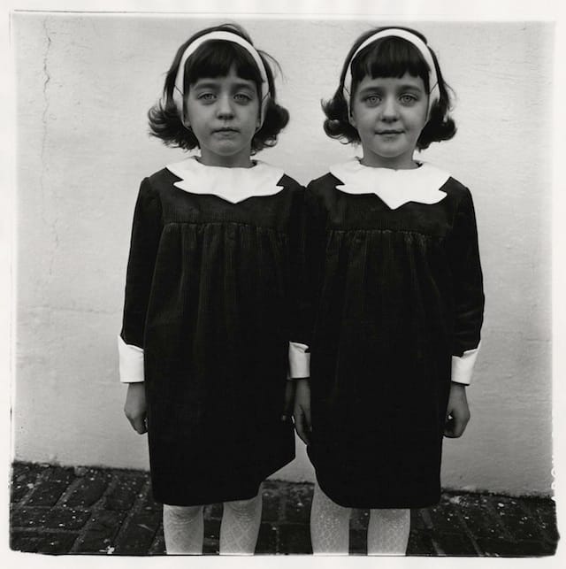 Diane Arbus, "Identical Twins, Roselle, New Jersey, 1967" via Wikipedia
