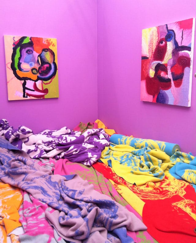 Bjarne Melgaard's installation at Gavin Brown