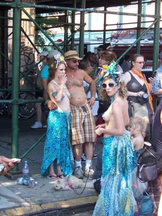 Seen at the Mermaid Parade (photo by the author for Hyperallergic)