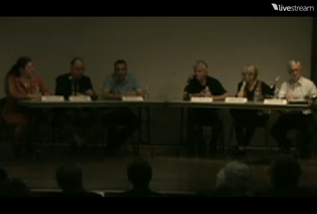 Don Blauweiss speaks at the Alumni Council's event on Monday evening (LiveStream screenshot)