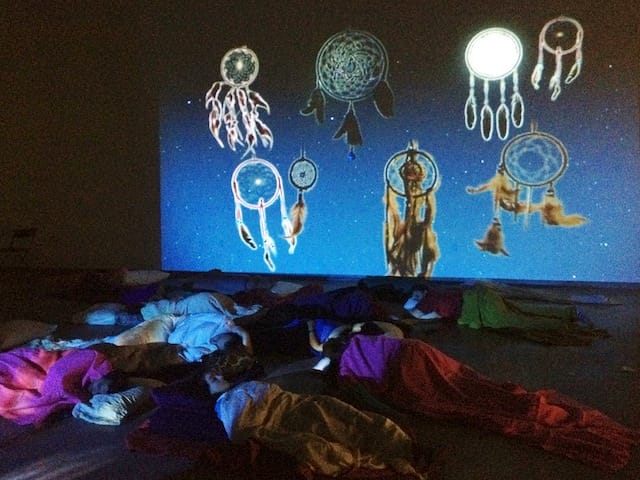 Jillian Mayer's, installation shot of "A Place for Online Dreaming" at Locust Projects, Miami