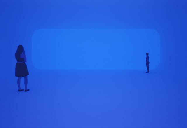 James Turrell, "Breathing Light" (2013), LED light into space, dimensions variable, collection of LACMA.