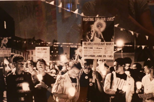 Candlelight March, 1985, photographic print 