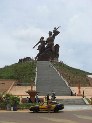 Senegal's 164-foot-tall African Resistance Monument is another example of Mansudae's handiwork. (click to enlarge) (via dorothy.voorhees on Flickr)