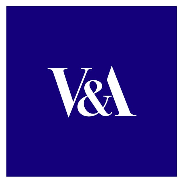 "Symbol: V&A" (1990), a commissioned logo for the Victoria and Albert Museum