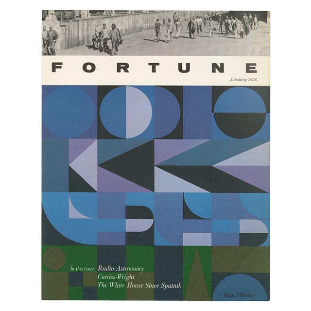 Sputnik cover design for January 1958 issue of Fortune Magazine