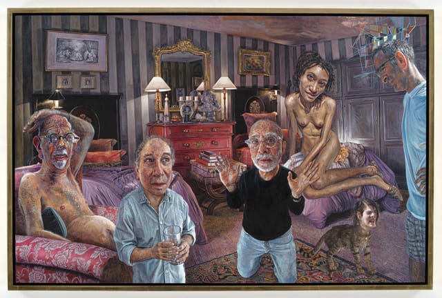 Mark Greenwold, "As a Man grows Older" (2010–2011), oil on linen mounted on panel, 26 x 40 inches (66 x 101.2 cm)