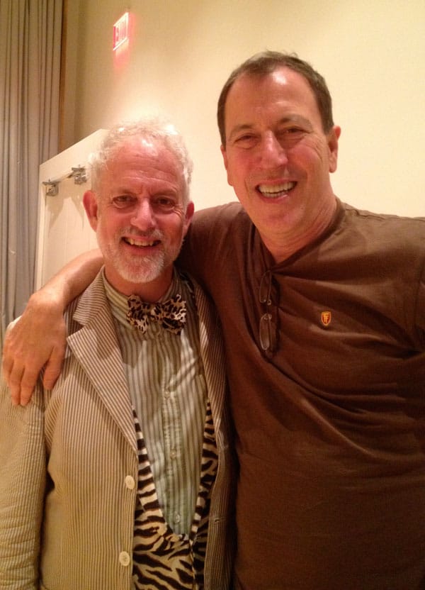 David Schweizer and John Fleck at the New Museum, June 15, 2013. (Photo by author for Hyperallergic.)