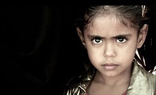 A young girl who survived the US military strike on the community of al-Majalah in in Yemen on December 17, 2009, in a film still from "Dirty Wars"