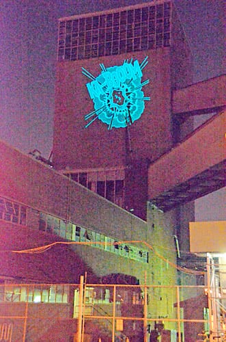 Projection by the Illuminator on the Domino Sugar Factory (via Brooklyn Paper)