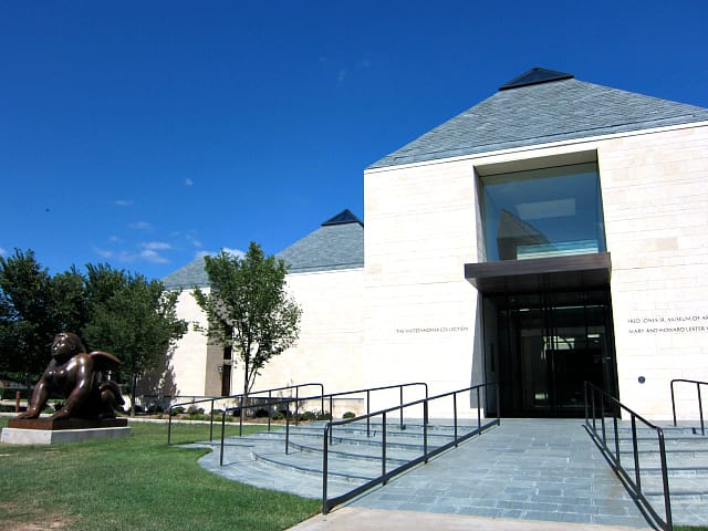 Exterior of the Fred Jones Jr. Museum of Art