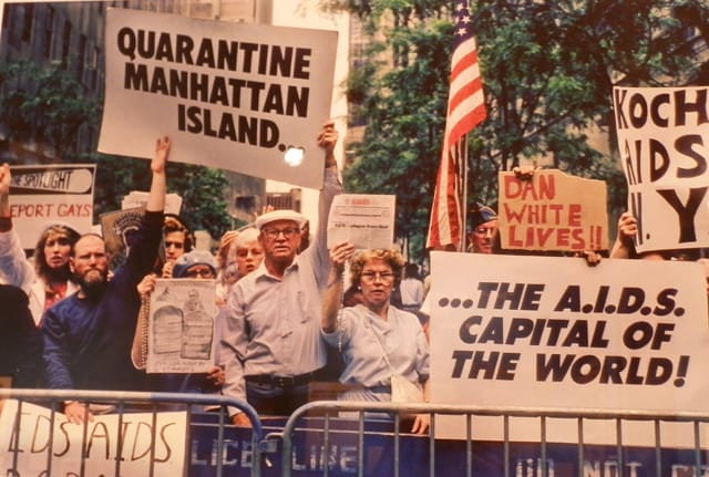 Frank Fournier, [Homophobic Protest], 1988, photographic print