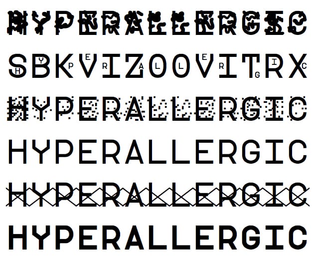 Hyperallergic in the six modes of ZXX