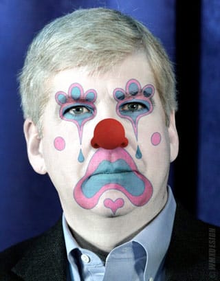 Rick Snyder as a clown (via Daily Kos)