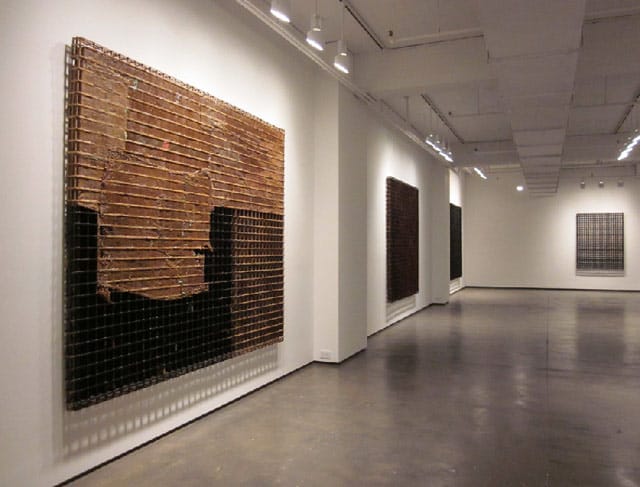 Sopheap Pich, "Reliefs" at Tyler Rollins Fine Art, installation view (image via trfineart.com)