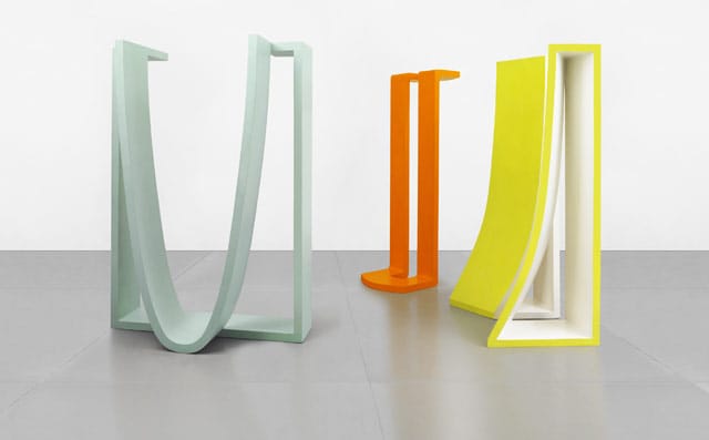 George Sugarman, "Threesome" (1968–69), acrylic on wood, 84 3/4 x 156 x 120 inches