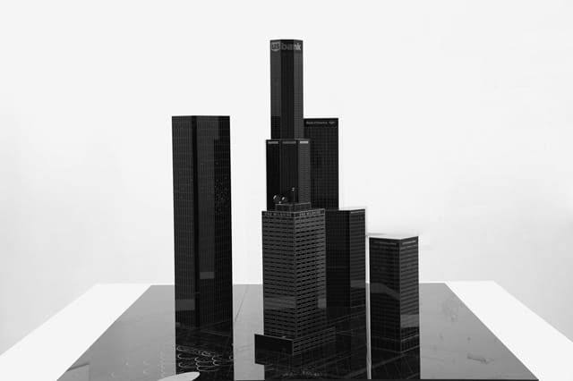 Scale model of the heist site