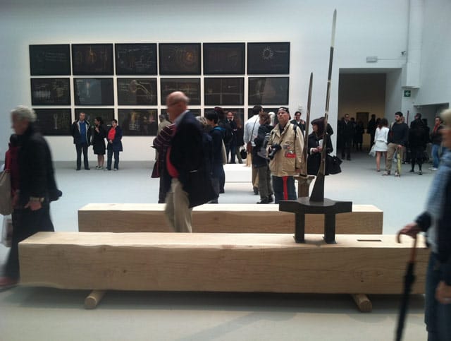 One of Walter Pichler's "Stele" sculptures (1962–76)