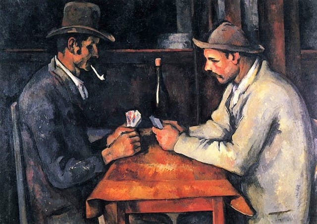 The Qatari royal family paid $250 million for Paul Cézanne's "The Card Players" in 2011 (image via Wikimedia)