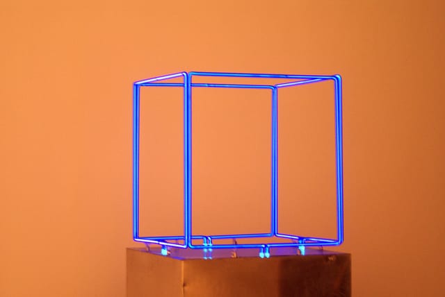 Stephen Antonakos, "Blue Box" (1965) (photo by Marc Wathieu, via Flickr)