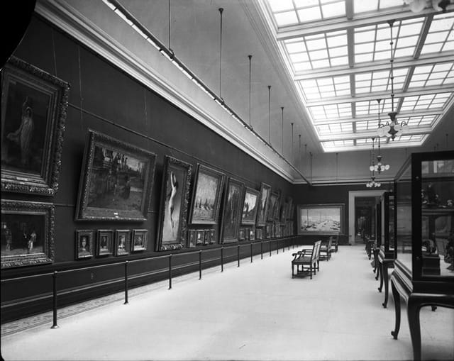 Brooklyn Museum gallery of early American paintings (1907) (via Brooklyn Museum)