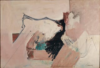 Nicholas Carone, "Escape Plan" (c. 1958), oil on canvas 40x 58 in