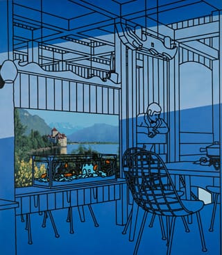 Patrick Caulfield, "After Lunch" (1975), Tate (© Estate of Patrick Caulfield, photo by Tate Photography) (click to enlarge)