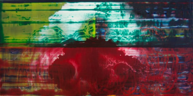 John Cronin, "Standard Deviation" (2012), oil on aluminium, 60 x 120 x 3 cm