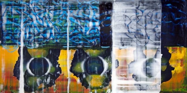 John Cronin, "Standard Deviation" (2012), oil on aluminium, 60 x 120 x 3 cm (all images courtesy Red on Green Gallery)