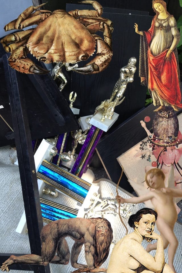 "Fallen Trophies" (2013), an appropriated work of art created by the author for Hyperallergic