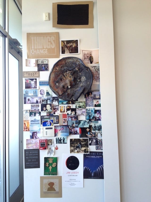 The wall of memories at the entrance to the now-closed Dolphin Gallery