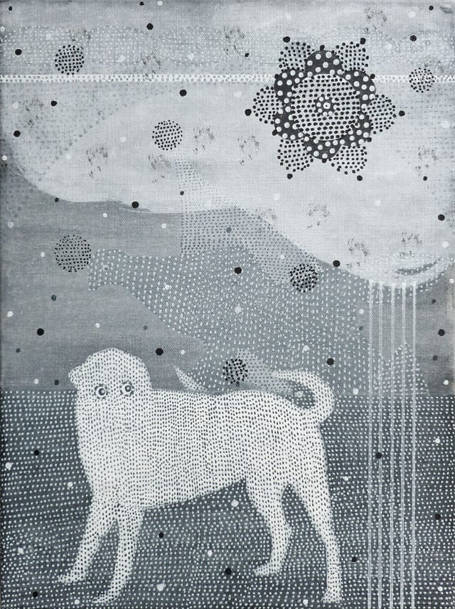 Glenn Goldberg, "Other Place 6" (2013), acrylic and ink on canvas, 16 x 12 inches / 40.6 x 30.5 cm (all photos courtesy Jason McCoy Gallery unless otherwise noted)