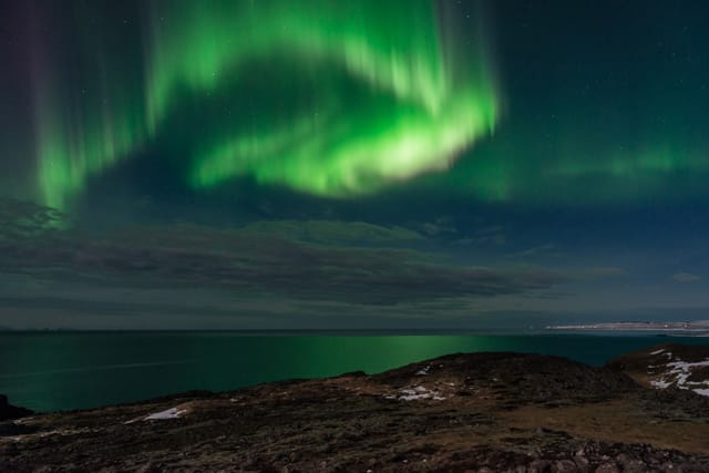 Kris Graves, "Over Skagaströnd, Iceland" (2013), archival pigment print, 20 x 30 in