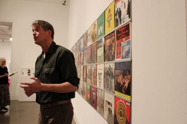 Triennial curator Dan Cameron leads a tour of the show.