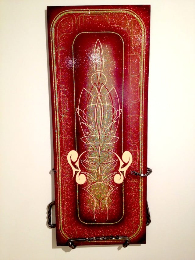 J.P. Rodman, "clownshoesbros" (2013), enamel on steel and forged steel (all images courtesy of the author for Hyperallergic)