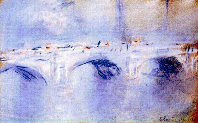 Monet’s "Waterloo Bridge, London" (1901), one of the possibly burned stolen paintings (from Kunsthal Rotterdam)