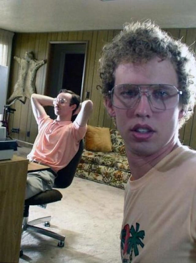 Napolean Dynamite sneaks a selfie. (via Tumblr)
