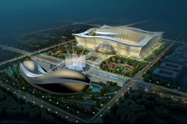 The centrepiece of the building will be a 5000 square metre artificial beach, a giant screen 150 metres long and 40 metres high will form the horizon and offer sunrises and sunsets. The building will face the Chengdu Contemporary Arts Centre, designed by award-winning British-Iraqi architect Zaha Hadid.(via Wordlesstech)