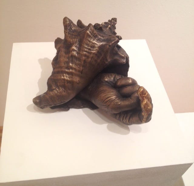 Margaret Bobo-Dancy Conch Critter (Abject of Representation) cast bronze, nail polish 11 x 9 x 7 inches