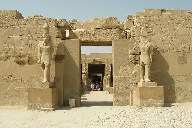 Part of the Karnak Temple complex in Egypt. (image via flickr.com/argenberg)