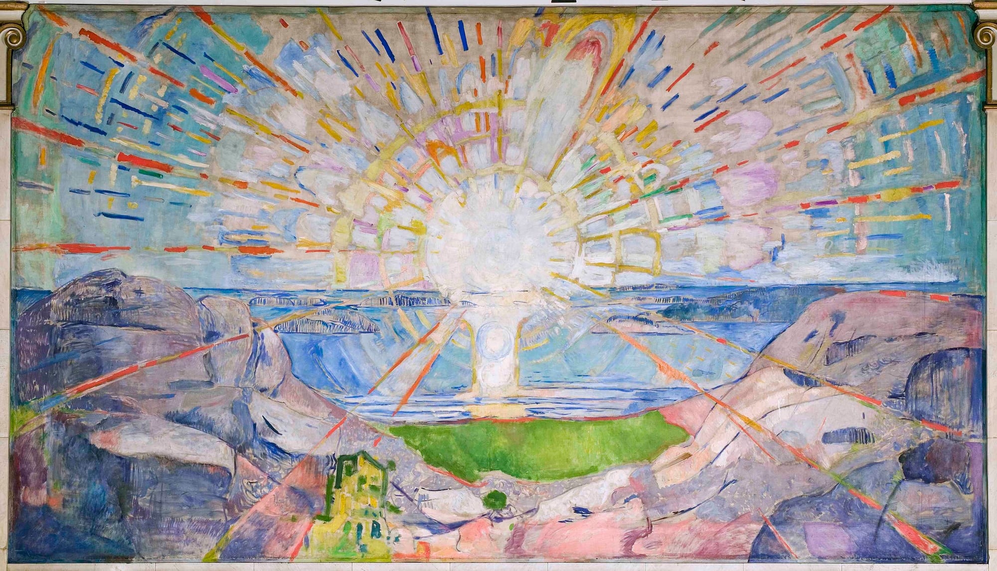 The Sun, 1911. Universitetet i Oslo, Aulaen. Image courtesy of Munch-museet.